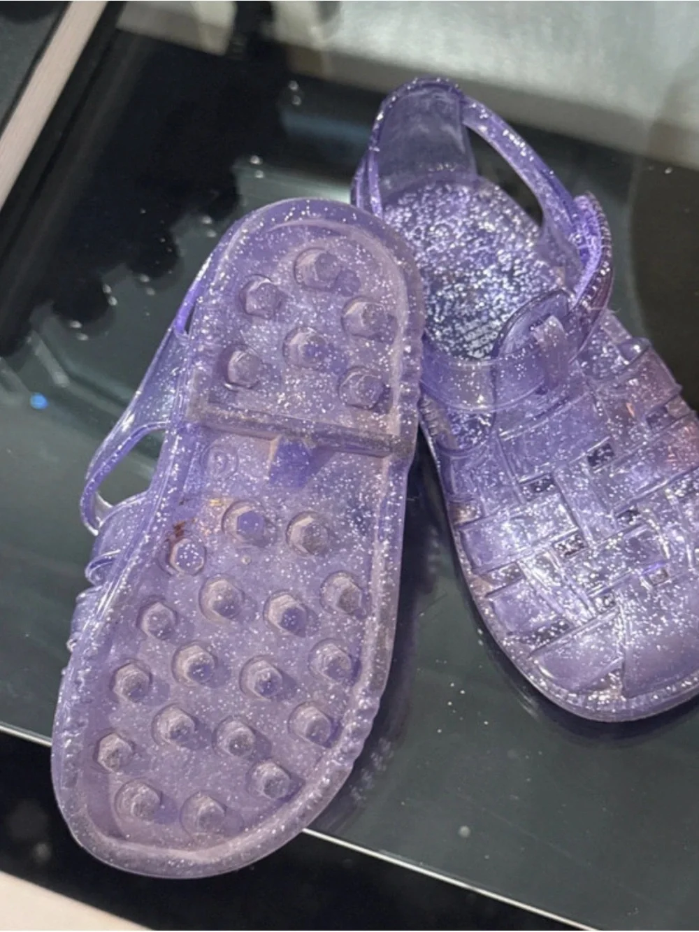 GAP Kids' Sparkle Jelly Sandals - Purple